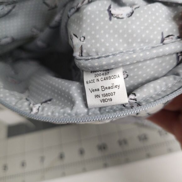 Vera Bradley Iconic Brush and Cosmetic Case Beary Merry Polar Bear NWT - Picture 9 of 9